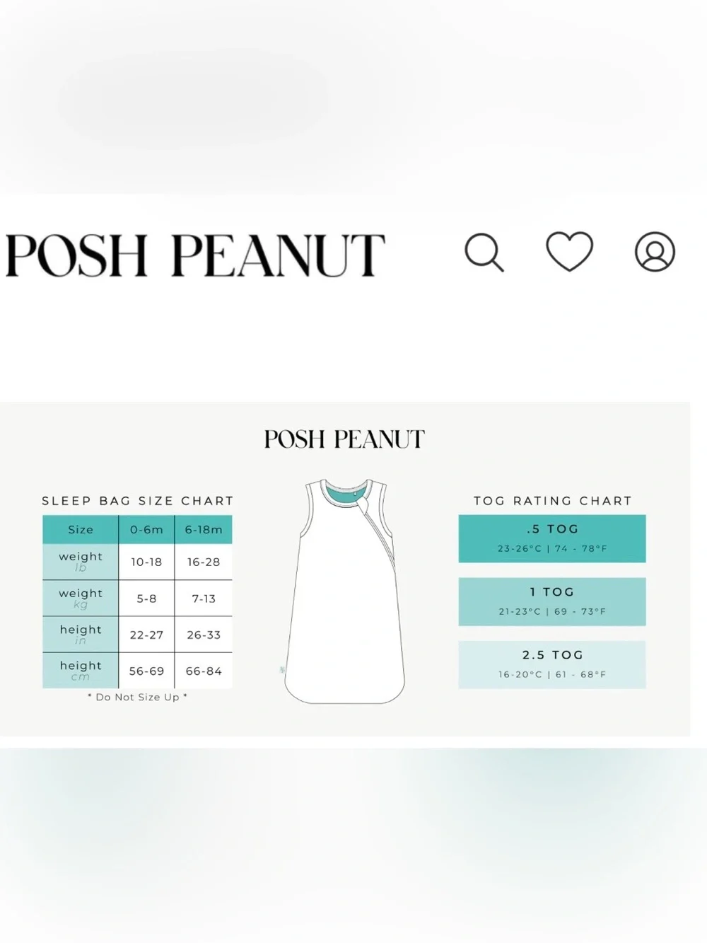 Posh Peanut Sleep Sack Pink Mermaid Size 6-18 month